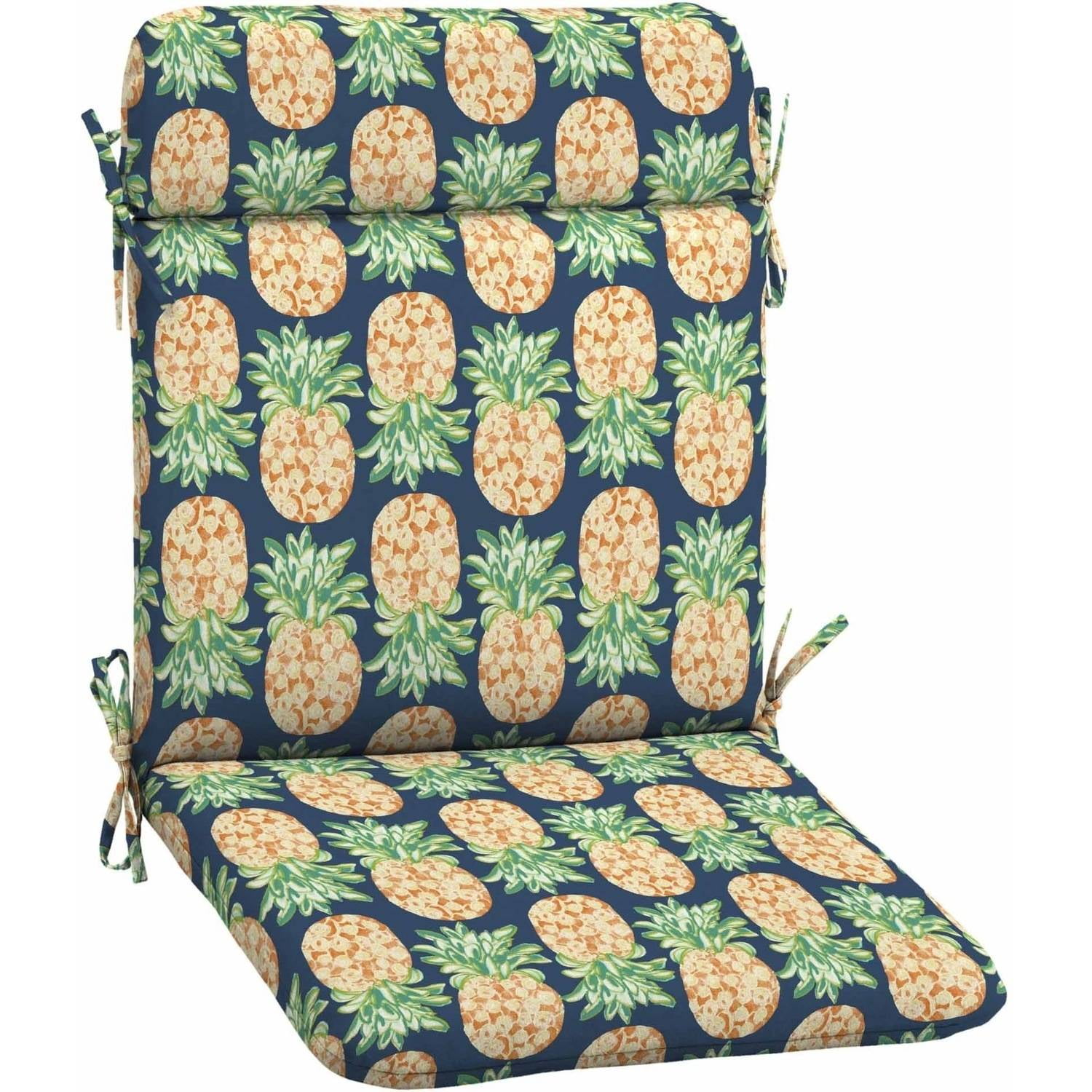 Mainstays Outdoor Patio Mid Back Chair Cushion, Multiple Patterns