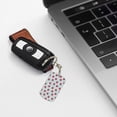 thumbnail image 6 of Naloa Hand Drawn Strawberry Print Keyfob with Split Key Ring and Print Labels, Key Labels Key Chain Tags, Luggage Tags, Car Key Chain Ring Keyfob Gift, 6 of 7