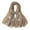 Khaki, variant on Soft Scarf for Women Girls Retro Ethnic Large Lightweight Scarves Casual Shawl Cover for Four Seasons Daily Wear White One Size