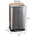 thumbnail image 2 of Home Basics 30 Liter Soft-Close Waste Bin, 2 of 6