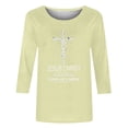 thumbnail image 5 of Daisyyozoid Nouveautés Hauts pour Femmes Joyeuses Pâques Col Rond Haut à Manches Longues Haut à Manches Longues Col Rond Chemise, 5 of 5
