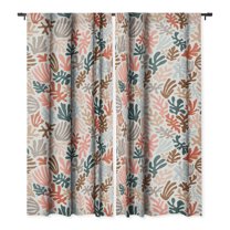 Society6 Avenie Matisse Inspired Shapes Single Panel Room Darkening Window Curtain 50" x 64"