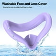 thumbnail image 3 of husxh Silicone VR Face Cover Sweatproof Protective Eye Pad with Anti-Leakage Nose Pad Face Cushion Pad Replacement for Meta Quest 3S VR Accessories, 3 of 9