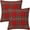 Christmas Plaid, variant on Christmas Plaid Pillow Covers 20x20 Inch Set of 2 Scottish Tartan Farmhouse Throw Pillow Case Cushion Cover for Sofa Couch Home Decor, Red and Green