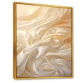 thumbnail image 2 of Designart "Pristine White Silk Texture" Fashion Floater Framed Wall Art Living Room, 2 of 5