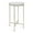 White, variant on Kate and Laurel Celia Round Metal Foldable Tray Accent Table, White and Silver