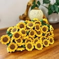 thumbnail image 2 of Crochet Flowers Rose Bouquet Blanket,DIY Handmade Rose Blanket,Soft and Lightweight Romantic Sunflower Knitted Blankets,Gift for Mother’s Day, Birthday, Home Decor, 2 of 6