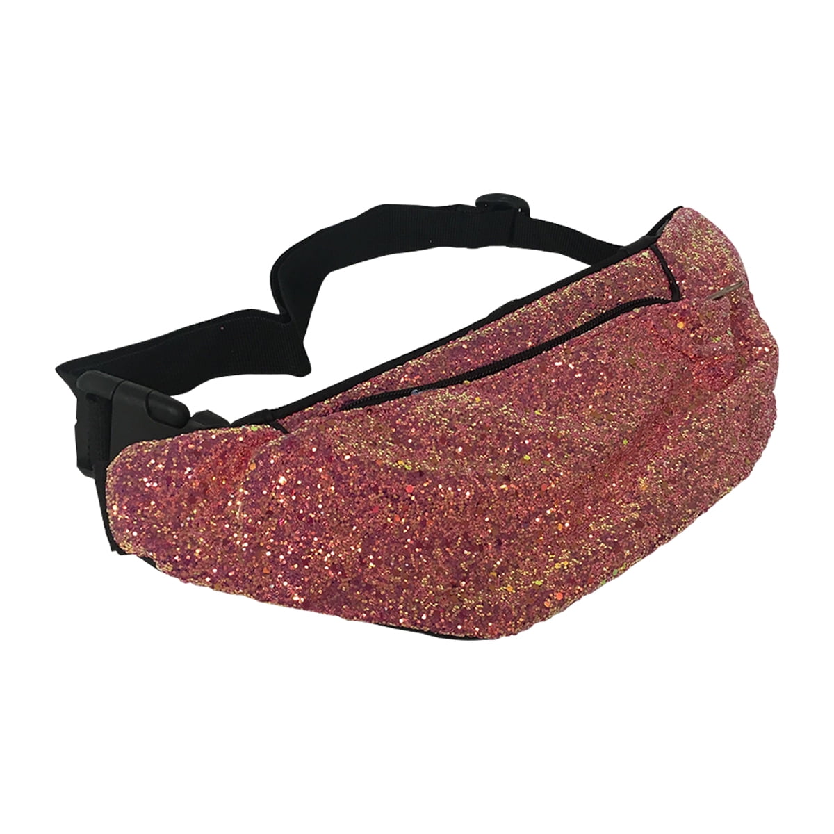 pink glitter fanny pack
