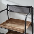 thumbnail image 5 of Furniture of America Kernel Industrial Metal 2-Shelf Bookcase in Sand Black, 5 of 6