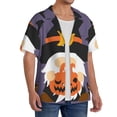 thumbnail image 2 of Sikiie Halloween Gnomes Men's Cuban Shirt, Hawaiian Shirts, Business Casual Button Down Shirts, Short Sleeve Shirt-XX-Large, 2 of 5