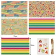 thumbnail image 2 of Birthday Wrapping Paper For Kids, Adults, Colorful Gift Wrapping Paper, 50*70Cm, 8 Sheets W/String And Sticker, 2 of 6