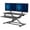 Black32ARectangular, variant on Stand Up Desk Converter 32 inch, Height Adjustable Riser