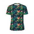 thumbnail image 4 of T Shirt For Men Tropical Floral Hibiscus Running Summer Jungle Parrot Fun T-Shirts Harajuku Tshirt F, 4 of 7