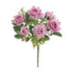 thumbnail image 2 of rosas artificiales rizadas | Ramo de novia de seda | Decoración del hogar, fotografía y decoración para fiestas | Blanco, rojo, rosa y vino, 2 of 6