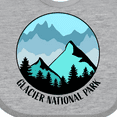 thumbnail image 4 of Inktastic Glacier National Park Montana Mountains Boys or Girls Baby Bib, 4 of 4