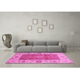 thumbnail image 3 of Ahgly Company Indoor Round Abstract Pink Modern Area Rugs, 7' Round, 3 of 4
