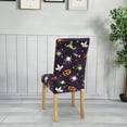 thumbnail image 3 of Gostoto Spandex Stretch Solid Banquet Halloween Chair Cover Party Pumpkin Ghost Boo Theme Decor Dining Room Seat Cover, 3 of 6