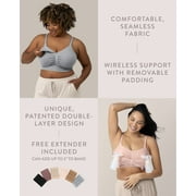 Kindred Bravely Sublime Pumping Bra Hands Free, Adjustable Pumping & Nursing Bra with EasyClip for all Breast Pumps (Beige, Small-Busty)