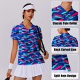 thumbnail image 6 of Pinspark Women's Golf Polo Shirts Short Sleeve Tennis Shirt Moisture Wicking Athletic T Shirt UV Protection Collared Sport Tops, 6 of 6
