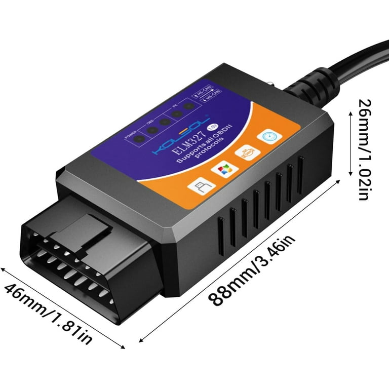 Amazon.co.jp: elm327 USBスイッチ Android OBD 改良 elmconfig