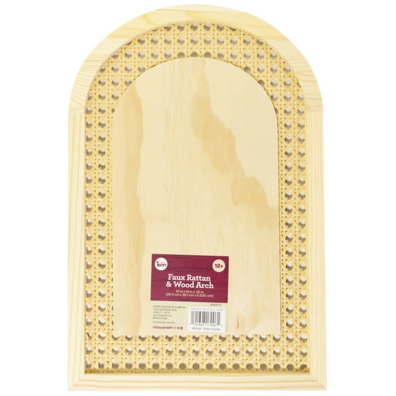 FAUX RATTAN FRAMED WOOD ARCH-FAUX RATTAN FRAMED WOOD ARCH