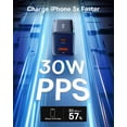 thumbnail image 2 of Cargador Baseus CCCJG30CS 30W Doble Puerto USB-C Plegable, 2 of 6