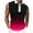 Hot Pink, variant on fatyb Tank Tops for Men Casual Quarter Zip Collared Tee Shirts Sleeveless Gradient Color Fashion Shirts