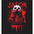thumbnail image 7 of Friday The 13th Blood Splatter Jason Mask Crew Neck Short Sleeve Men's T-shirt-Large, 7 of 7
