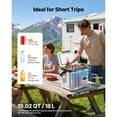 thumbnail image 2 of KFFKFF 12 Volt Refrigerator, 19 QT/ 18L Car Fridge, Portable Electric Freezer Compressor with Handle, 12V/24V DC 100-240V AC, -4℉ to 68℉/ -20℃ to 20℃, 2 of 9