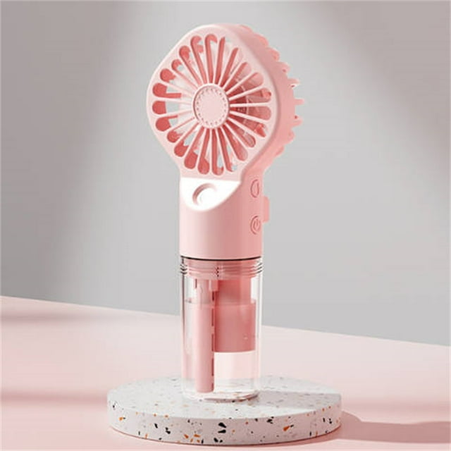 EGNMCR Ventilateur Portable Ventilateur de Bureau Mini Ventilateur Brouillard Portable Ventilateurs à Main