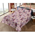 thumbnail image 4 of Ambesonne Floral Fitted & Flat Sheet with Sham 3 Pcs Set, Spring Bouquets Wild Flowers, Twin XL, Pale Pink and Multicolor, 4 of 5