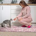 thumbnail image 4 of Kitchen Rugs and Mats Non Skid Washable Spring Flowers Leaf Kitchen Mat and Rug Set,Floor Cushion Absorbent Rug,Rubber Backed Area Rugs for Kitchen Laundry, 4 of 7