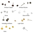 thumbnail image 5 of HILABEE Bulk Pack of 200 Iron Earring Studs and Backings for DIY Jewelry Making , , 2 2 Pcs, 5 of 8