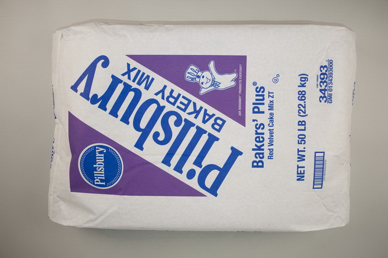 Pillsbury 1800034393 Baker's Plus Cake Mix, 50 Lb, Red Velvet