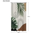 thumbnail image 4 of Stall Small Shower Curtain Green Leaf Abstract Tropical Plant Boho Shower Curtain for Bathroom Mid Century Simple Walking Half Narrow Fabric Shower Curtain for Bathtub Decoration 39x72 Inch, 4 of 5
