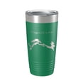 thumbnail image 1 of Flagstaff Lake Map Tumbler Travel Mug Insulated Laser Engraved Coffee Cup Maine 20 oz Green, 1 of 1