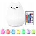 thumbnail image 1 of Lindo colorido silicona mascota gatito mascota Control remoto noche luz luminosa JM, 1 of 5