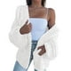 thumbnail image 2 of Suéter tipo cárdigan de mohair grueso para mujer, chaqueta informal cálida, estilo europeo y americano, 2 of 5