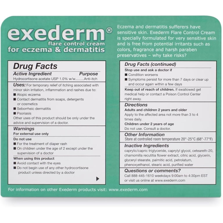 Exederm Eczema Flare Control Cream, 2 oz photo 2