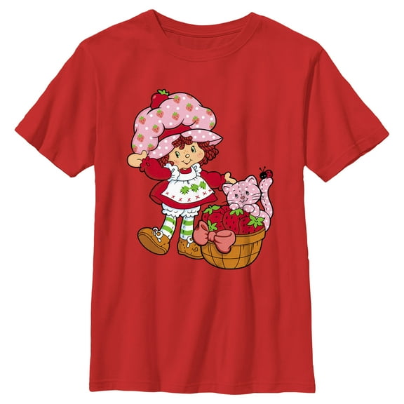 Boy's Strawberry Shortcake Custard in The Berry Basket  Graphic T-Shirt