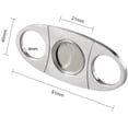 thumbnail image 2 of Cortapuros de bolsillo de doble guillotina de acero inoxidable, plateado, 2 of 5