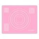 thumbnail image 2 of Estera de Silicona, Estera de Silicona para Hornear, Estera Antiadherente Antideslizante para Hornear, Estera Enrollable, Estera de Trabajo con Medidas 50 x 40 cm para Pastelería Fondant Estera para Pizza (Rosa)-Rosa- brillar Electrónica, 2 of 3