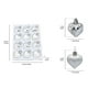 thumbnail image 3 of Herunwer 12 Pcs/Box Heart Shape Hanging Ornaments Christmas Balls Pendants For Home Party Decor, 3 of 6
