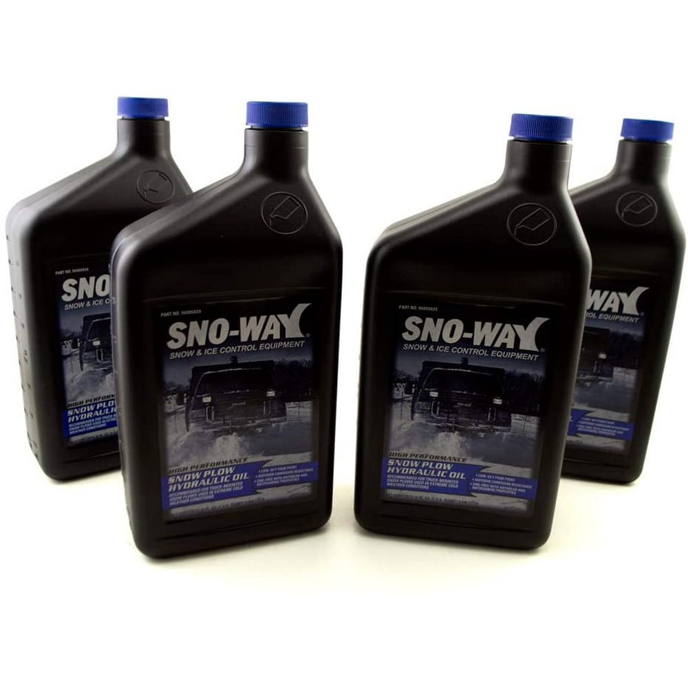 SnoWay 96005029 Snow Plow Hydraulic Fluid Oil 1 Gallon (Pack of 4