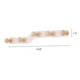 thumbnail image 2 of Unique Bargains Coat Rack Wall Mount Metal Wood Coat Hook for Hanging with 5 Hooks Pink, 2 of 7