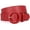 Red, variant on WHIPPY Women's Wide Leather Belt for Jeans Pants Dresses Ladies Belts with Round Buckle