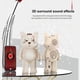 thumbnail image 5 of Pisexur Electrónica para Hombres Altavoz Bluetooth Estilo Puss Bluetooth 5. Sonido Envolvente Estéreo Pesado Mini Altavoz Portátil Gran Capacidad Batería de Litio Botón Multifunción Llamada Electróni, 5 of 9