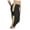 Khaki, variant on Kovlvoll Capri Pants for Women High Waist Yoga Workout Capris Leggings Side Pockets Cropped Trousers