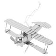 thumbnail image 6 of WHAMVOX Retro Iron Airplane Model Craft Decoration for Home Decor Silver Vintage Charm 1 Piece, 6 of 8