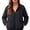 Black, variant on Women's Solid Color Lightweight Hooded Rain Jacket, Adjustable Windbreaker Rain Coat with Front Pocket, Summer Outdoor Sun Protection Top for Outdoor Travel or Hiking Fishing in Wet Weather Beige